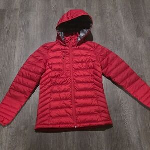 Women's Red Puffer Jacket NEW